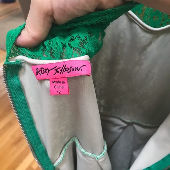 Betsey Johnson Dresses & Skirts - Green lace Betsey Johnson dress